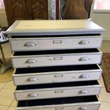 Trade furniture - haberdashery cabinet with 7 drawers