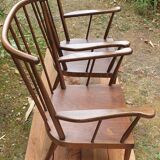 Baumann fan armchair pair