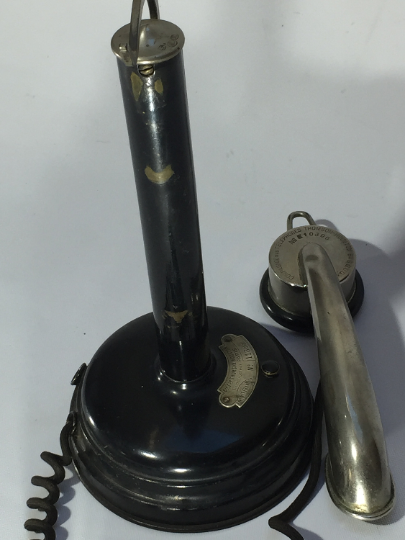 Vintage black Bakelite phone Thomson-houston