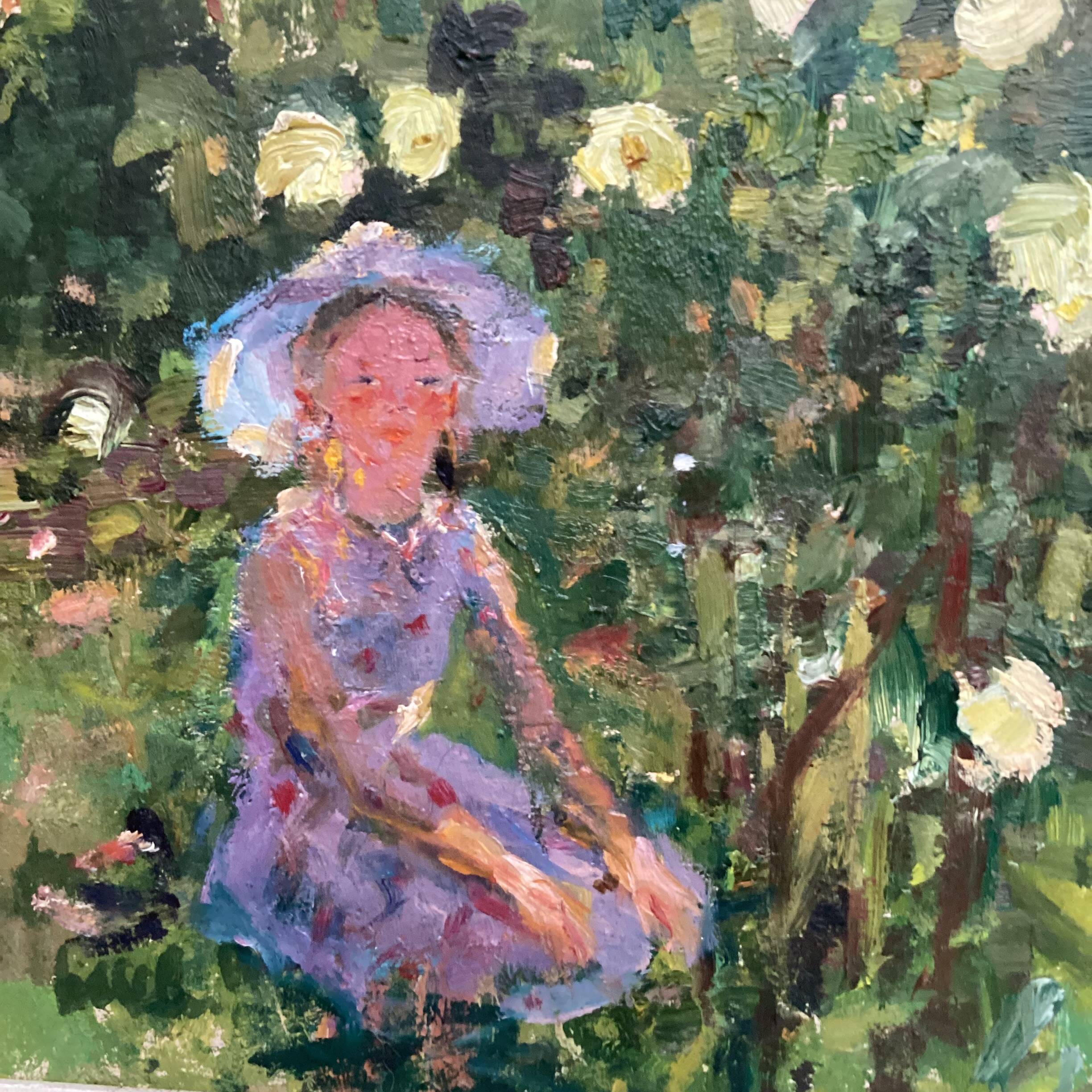Old painting circa 1963 signed Oil on cardboard dimension: height -58cm-width -48cm-