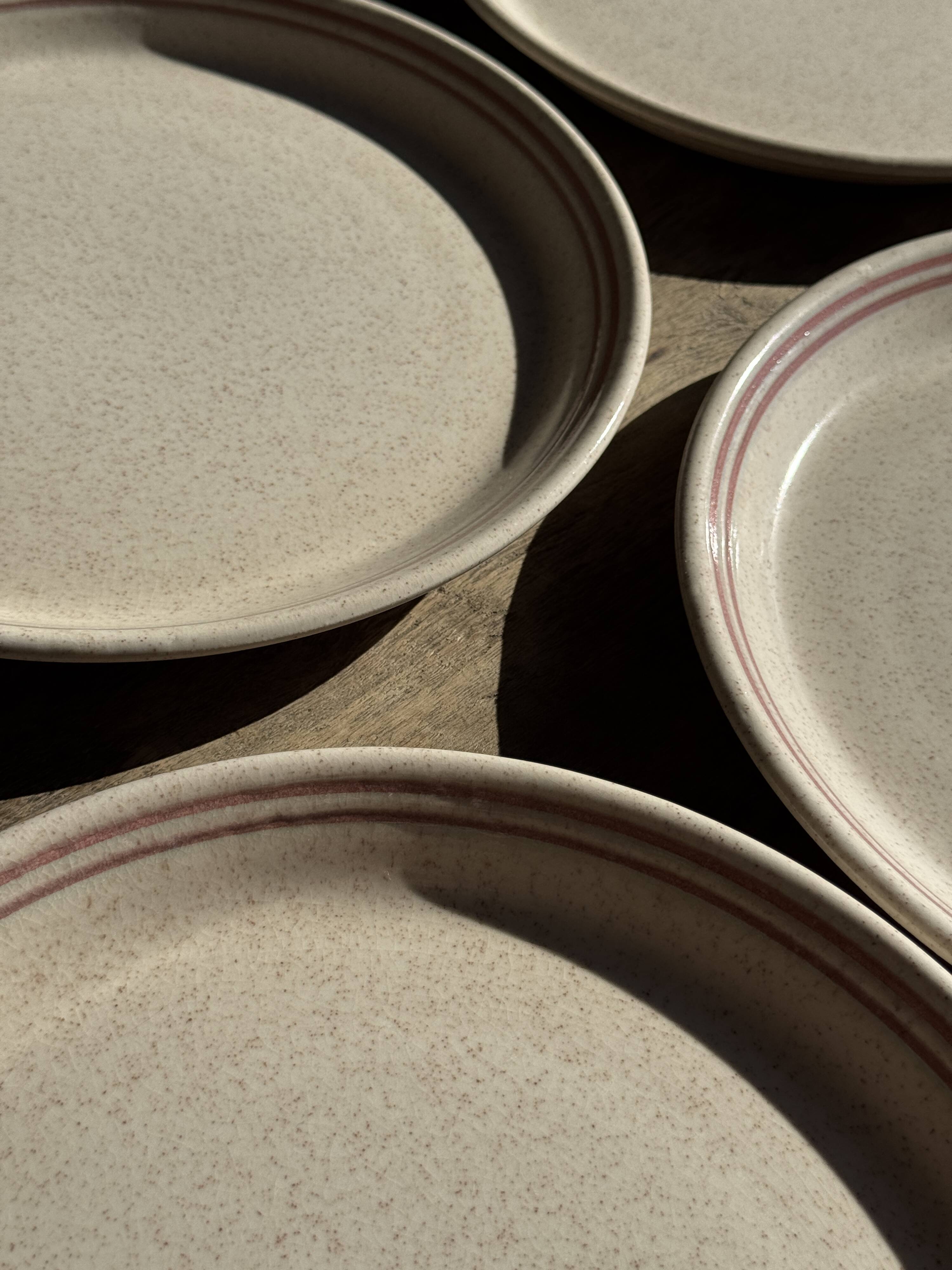Lunéville table service Art Workshop 8 plates and 2 serving dishes