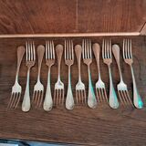 Ensemble lot 12 fourchettes Christofle ancienne