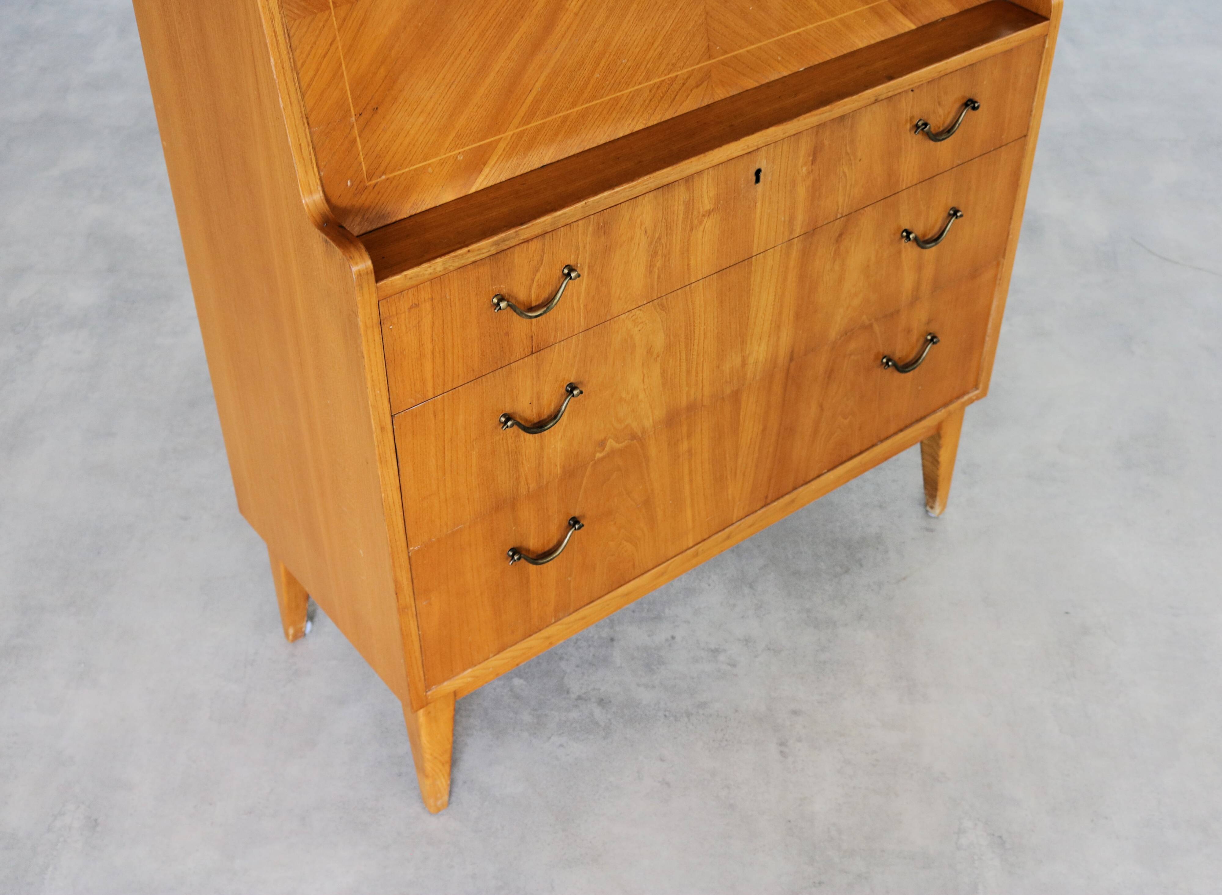vintage secretary | desk | cupboard | Swedish