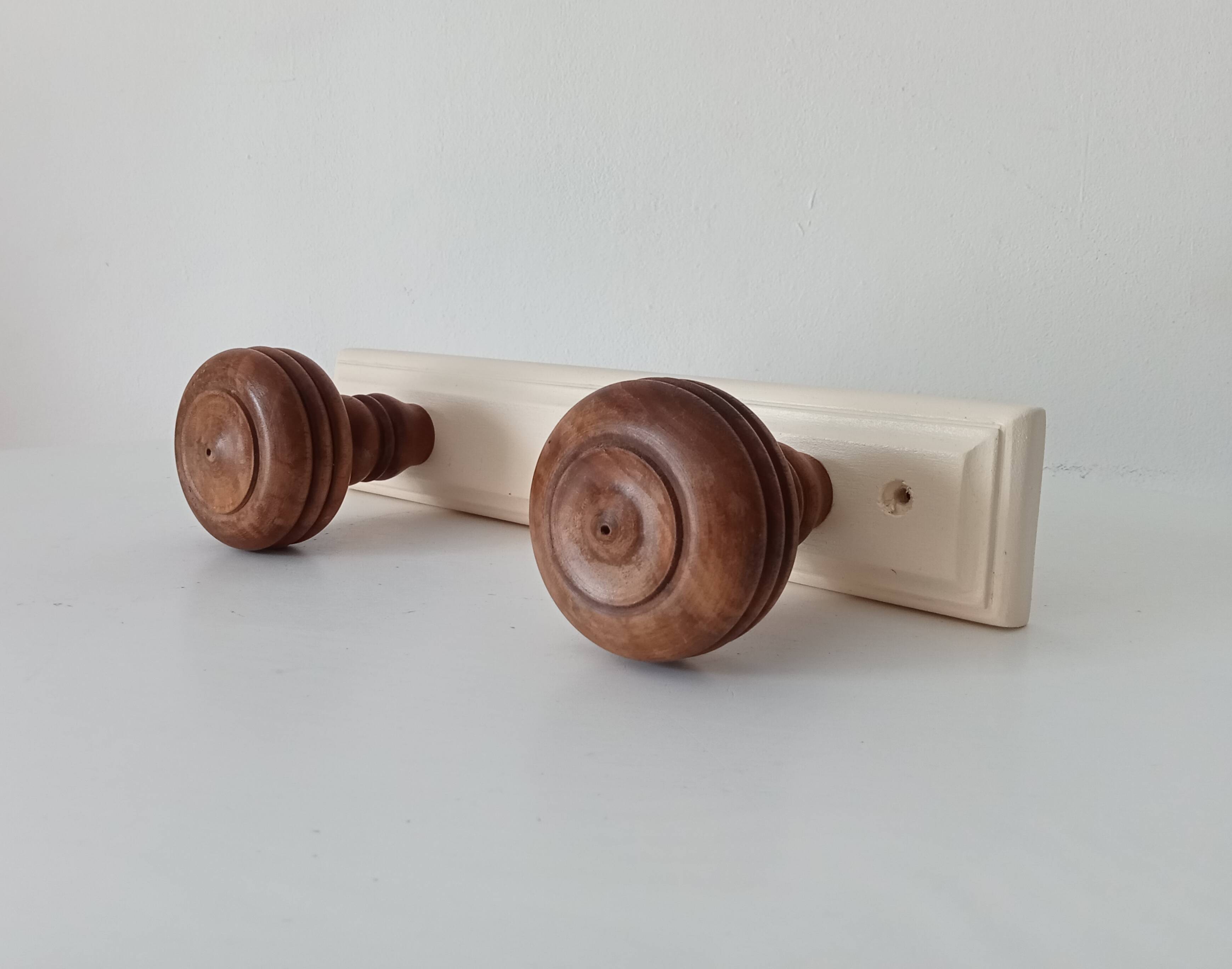 Rustic vintage wall coat rack