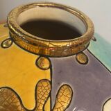 Bowl Vase Enamels of Longwy - Signed Nicolas De Wael