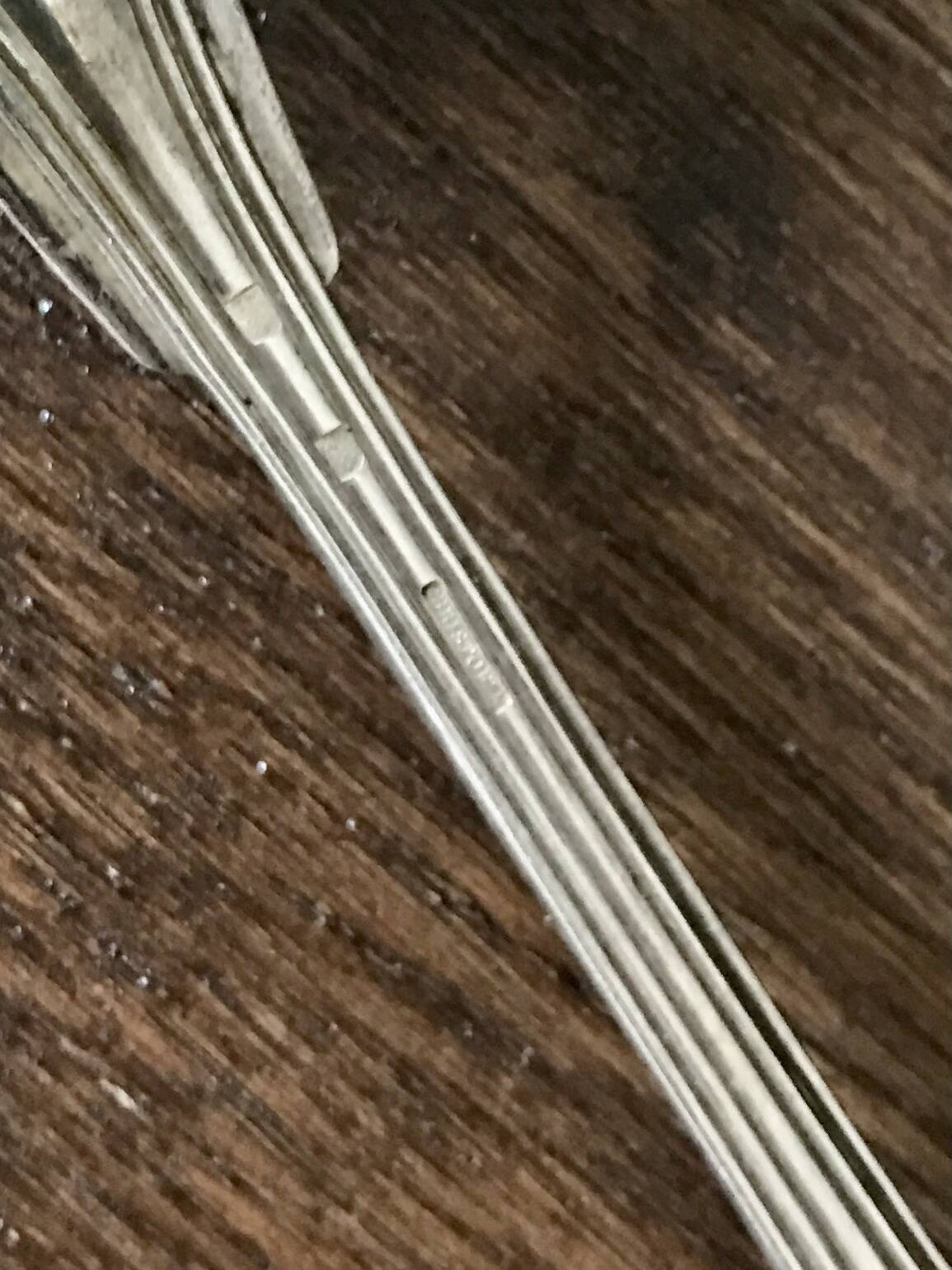 Set of 6 Christofle dessert spoons