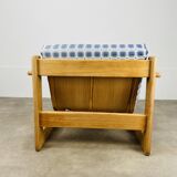 Armchair pine 70s chalet style