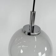 Set of 2 Mid Century Hanging Bol Lamps by Glashutte Limburg, 1970s