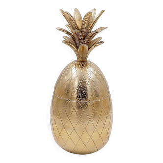 Vintage 1970s Hollywood Regency pineapple ice bucket