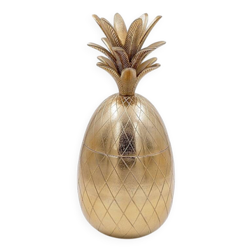 Vintage 1970s Hollywood Regency pineapple ice bucket