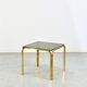 Midcentury Italian Brass And Smoked Glass Coffee Table