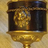 Wall light with lights and lion heads