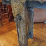 Old carpenter's workbench for furniture making.