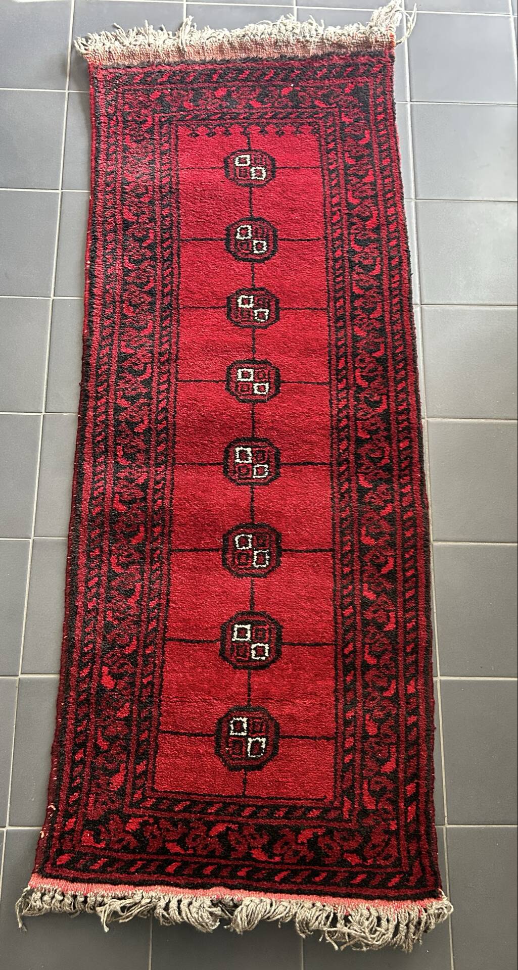 Uzbek hallway carpet from Bukhara 55x140