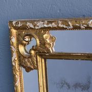 Parecloses time mirror nineteenth wooden Golden 55x55cm