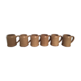 Lot of 6 stoneware mugs