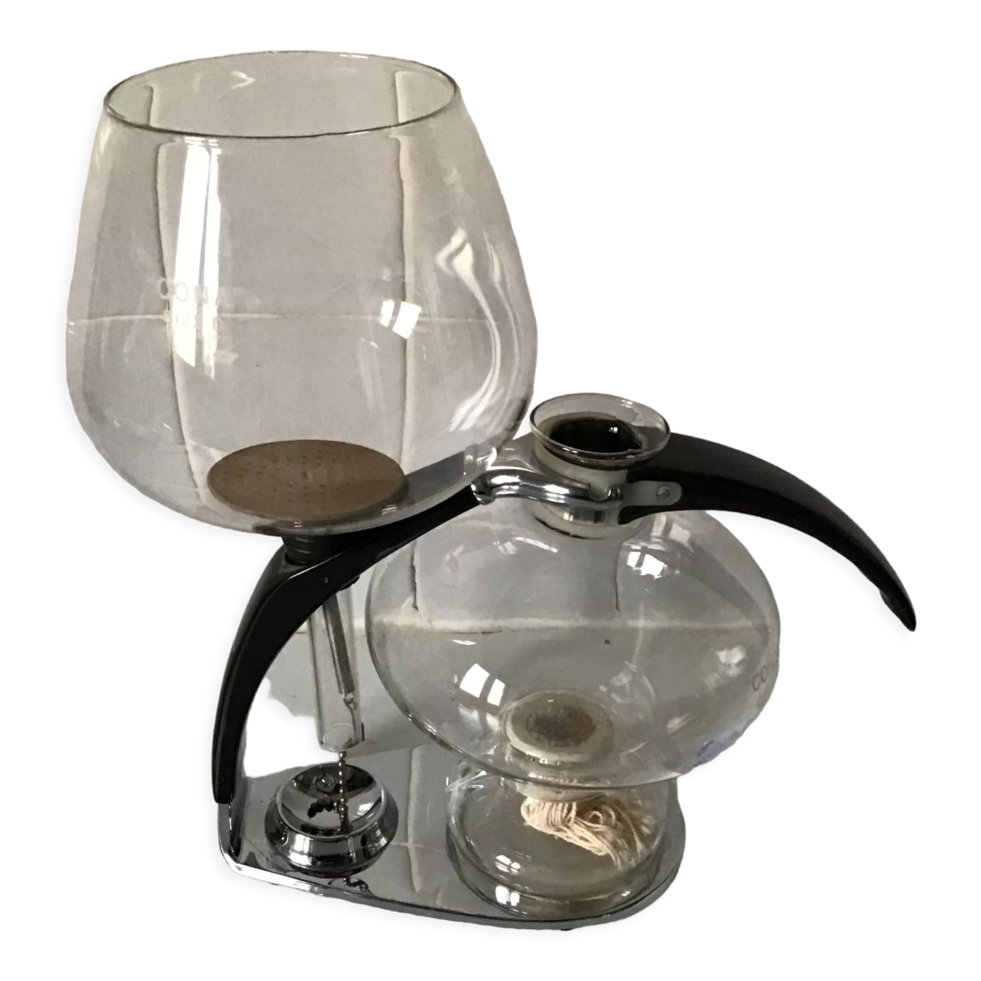 Cona coffee maker with complete depression