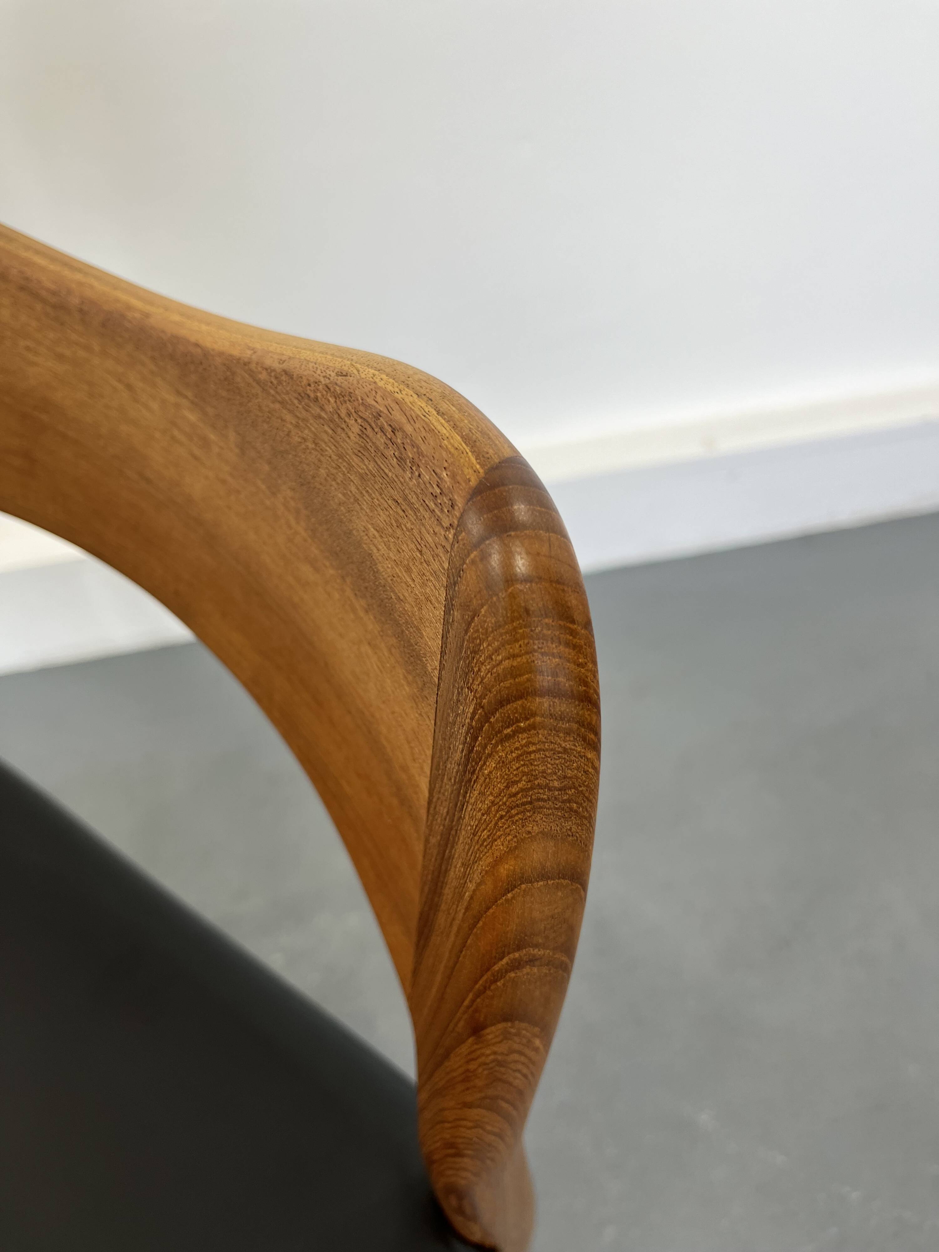 Set of 6 model 71 teak dining chairs by Niels O Møller for JL Møllers 1950s