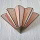 Art Deco style wall lights in brass and real glass paste