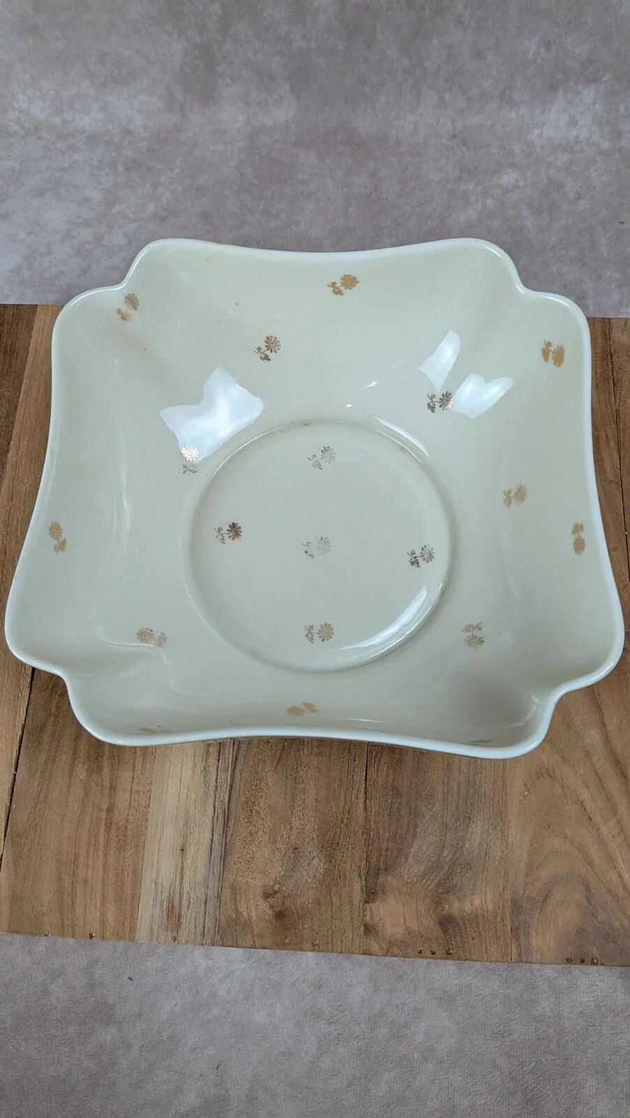 Antique Limoges porcelain plate – delicate gold decoration