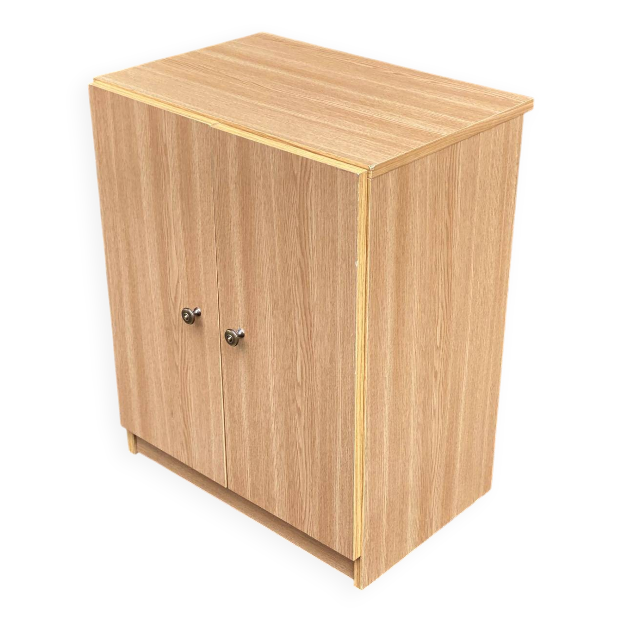 Scandinavian chest of drawers in bleached oak effect wood