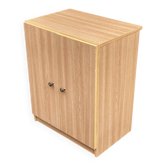 Commode scandinave en bois effet chêne blanchi