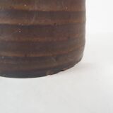 Brown ceramic vase by Klaas Fenne de Leeuw, The Netherlands 1970's