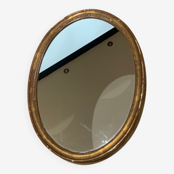 Old oval mirror