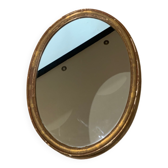 Old oval mirror