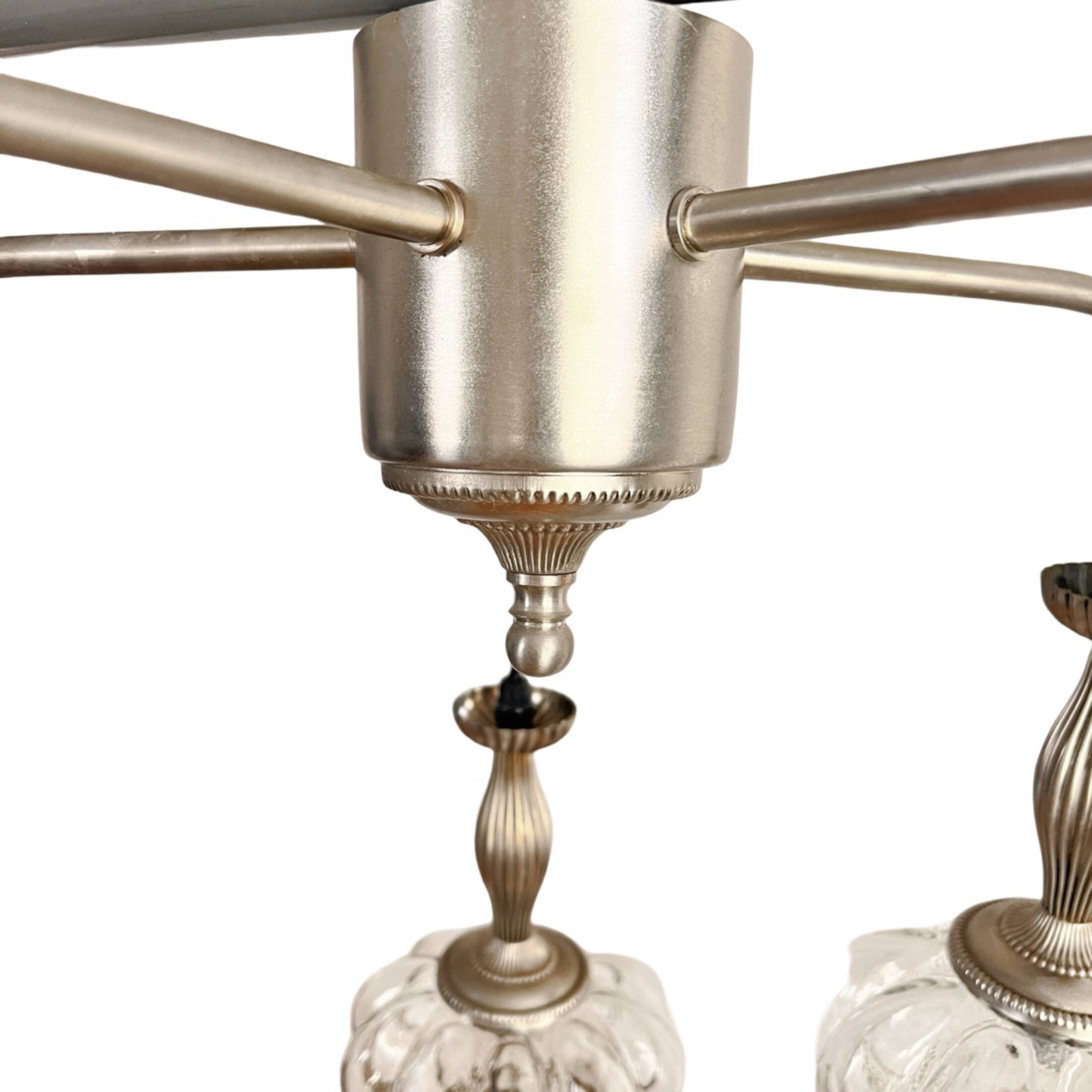 Mid-century modern cascade chandelier veb narva leuchten, germany, 1970s.