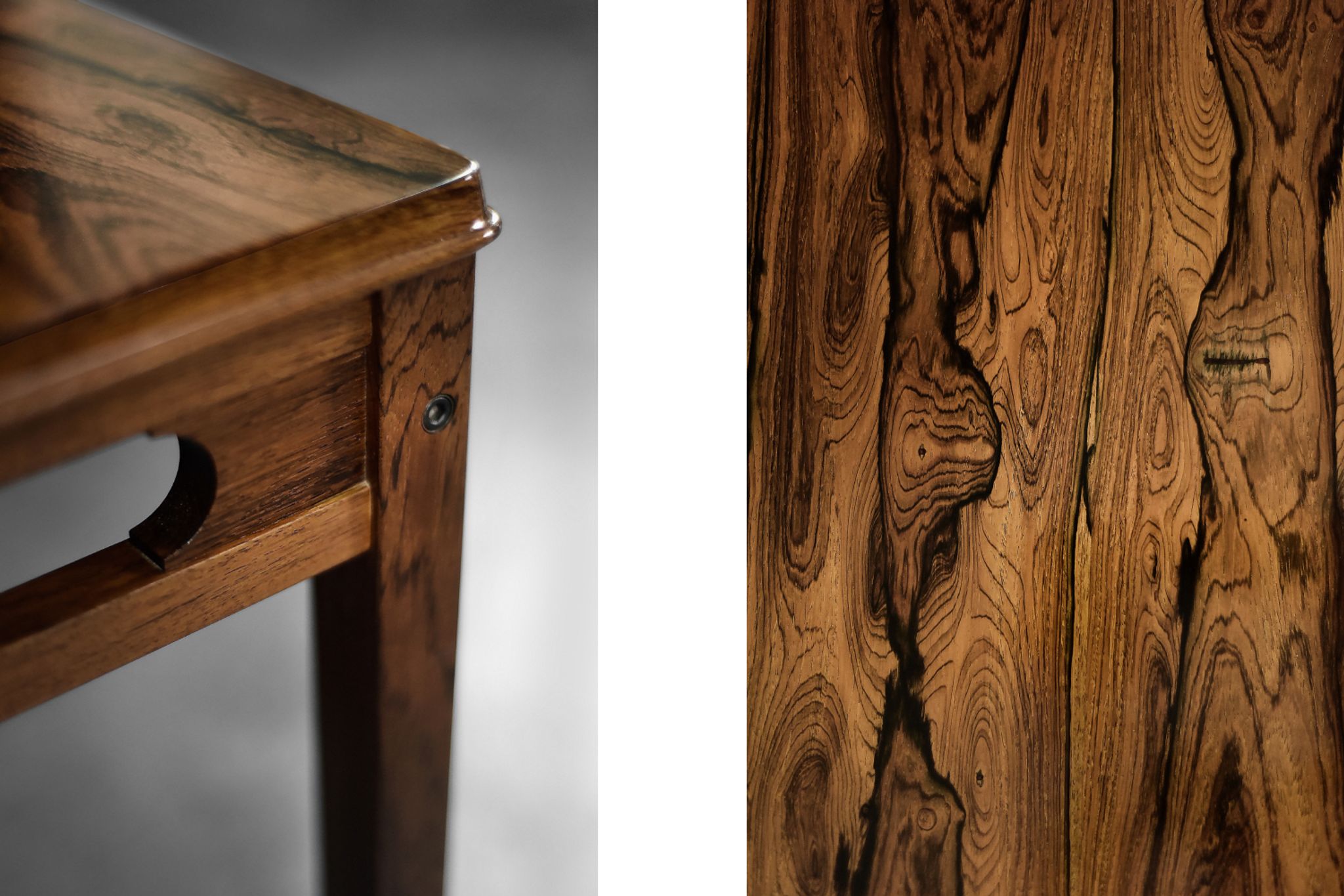 Table basse scandinave danoise en palissandre par Rasmus Solberg