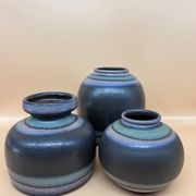 Trio de vases années 70