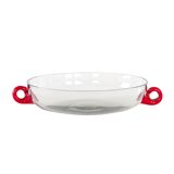 Glass bowl, Italian design, 1970s, made in Italy