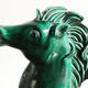Green earthenware horse