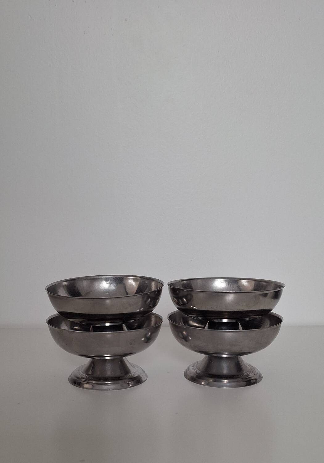 Coupe à glace en inox vintage