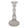 Antique baluster-shaped molded glass candlestick holder