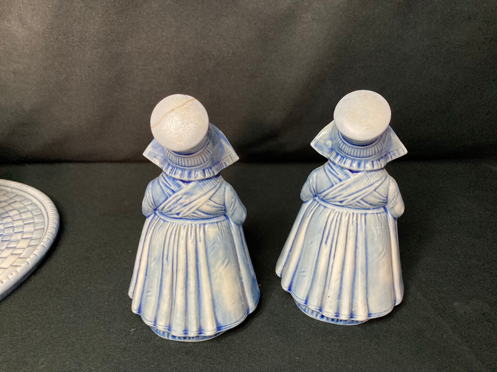 2211826 Vintage service with Breton liqueur cups and carafes ceramic XXth