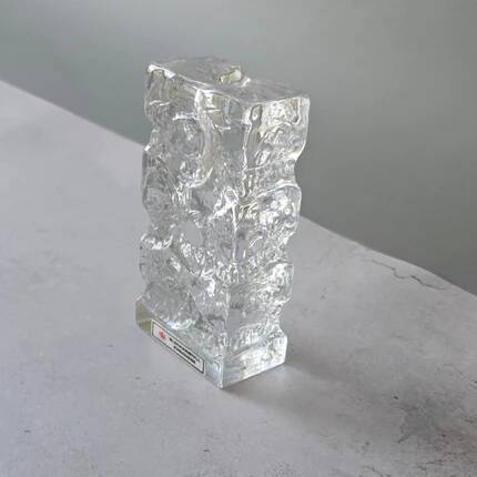 Vase Ingrid Glashütte soliflore in crystal Block crystal