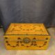Chinese leather box with floral decor