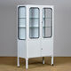 Glass & Iron Medical Cabinet, 1970s