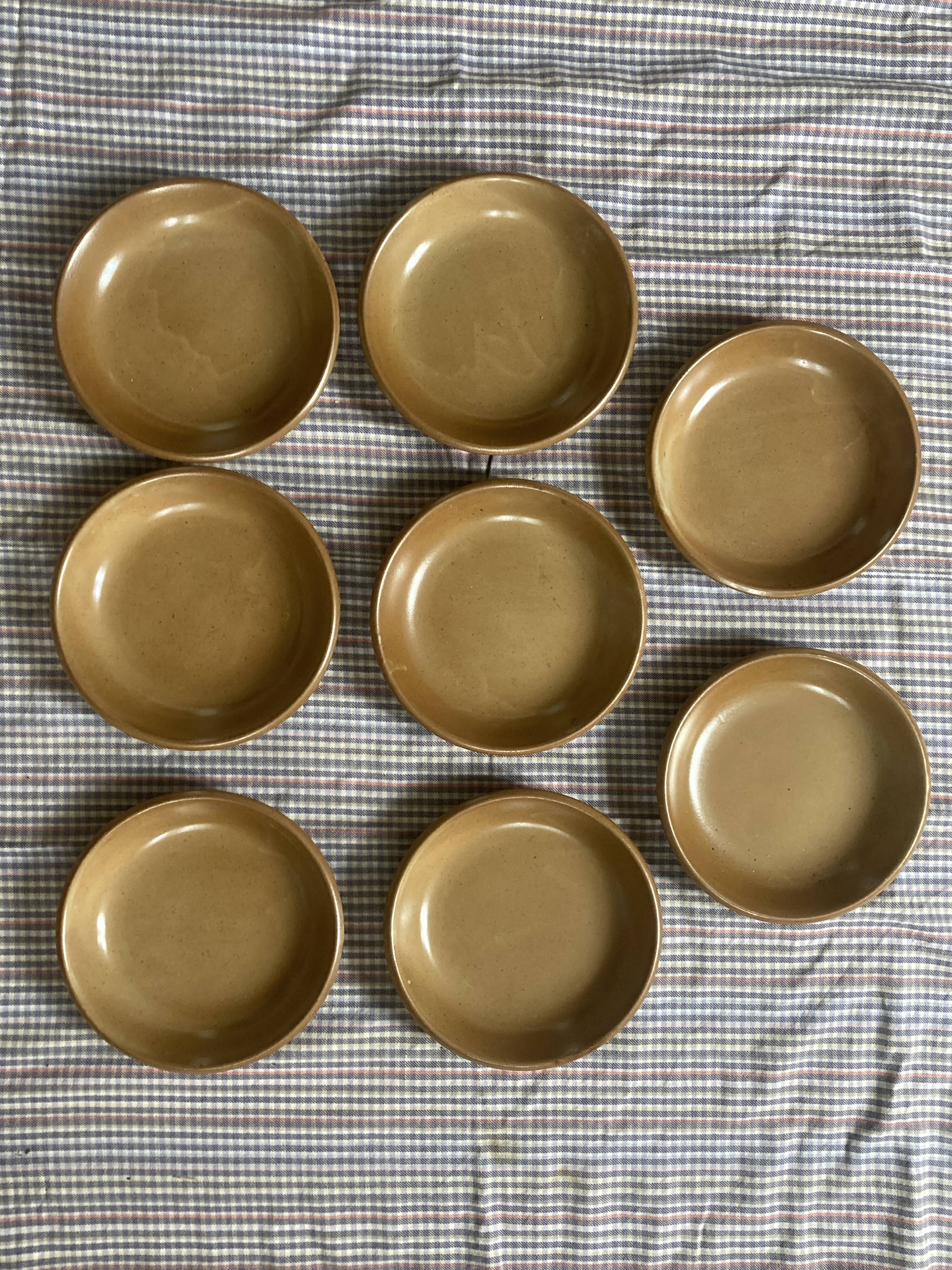 8 vintage hollow plates in Bern stoneware