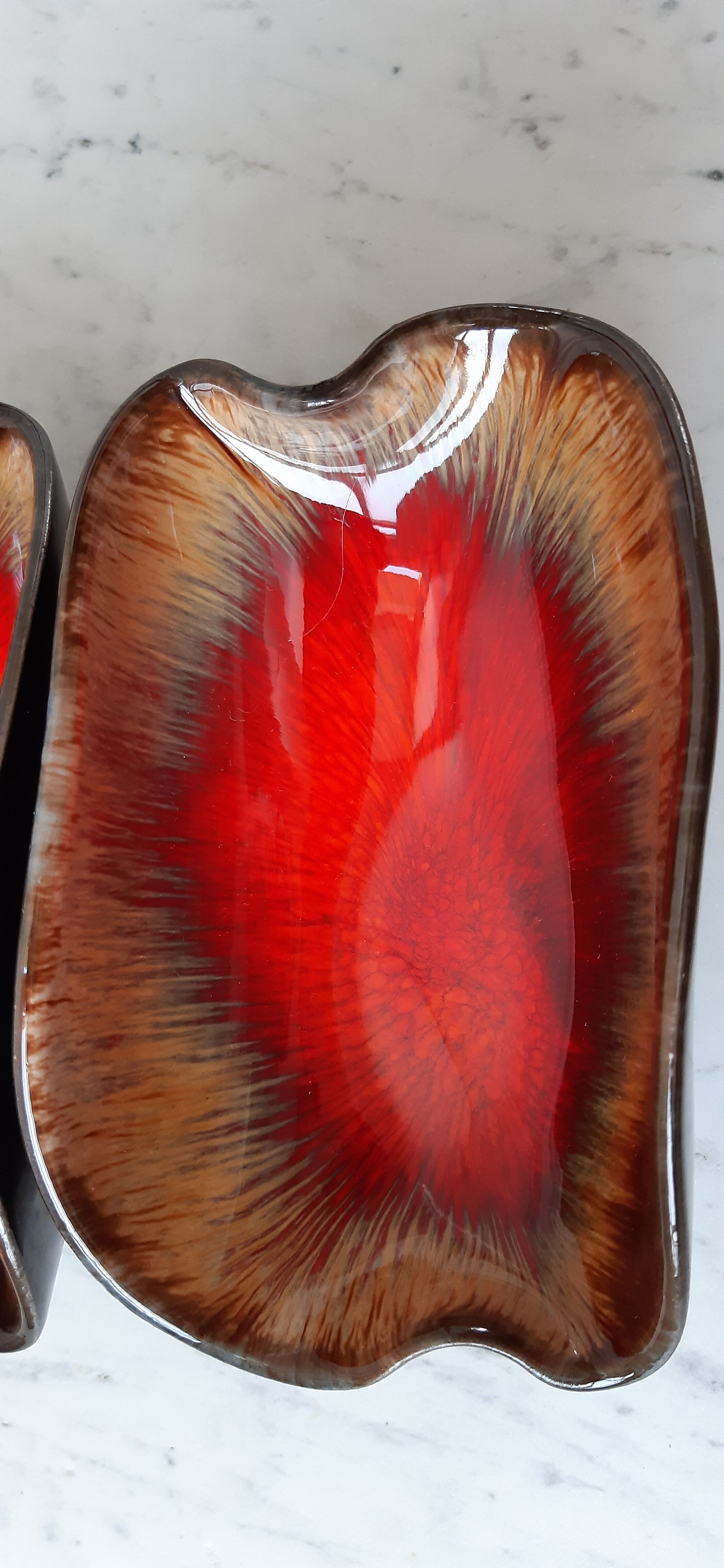 Duo of empty pocket / raviers Vallauris 70s