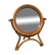 Mirror to pose, vintage, rattan