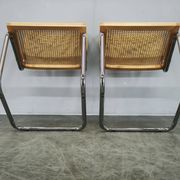 Pair of Italian Cesca Cantilever Chairs after Marcel Breuer, 1970s