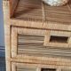 Extra cabinet 3 wicker rattan drawers