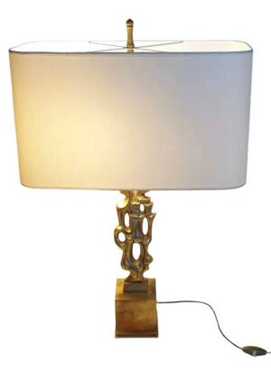 Lampe de bureau en bronze - 1970s