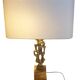 Desk lamp in gilded bronze by Papineau, 1970s