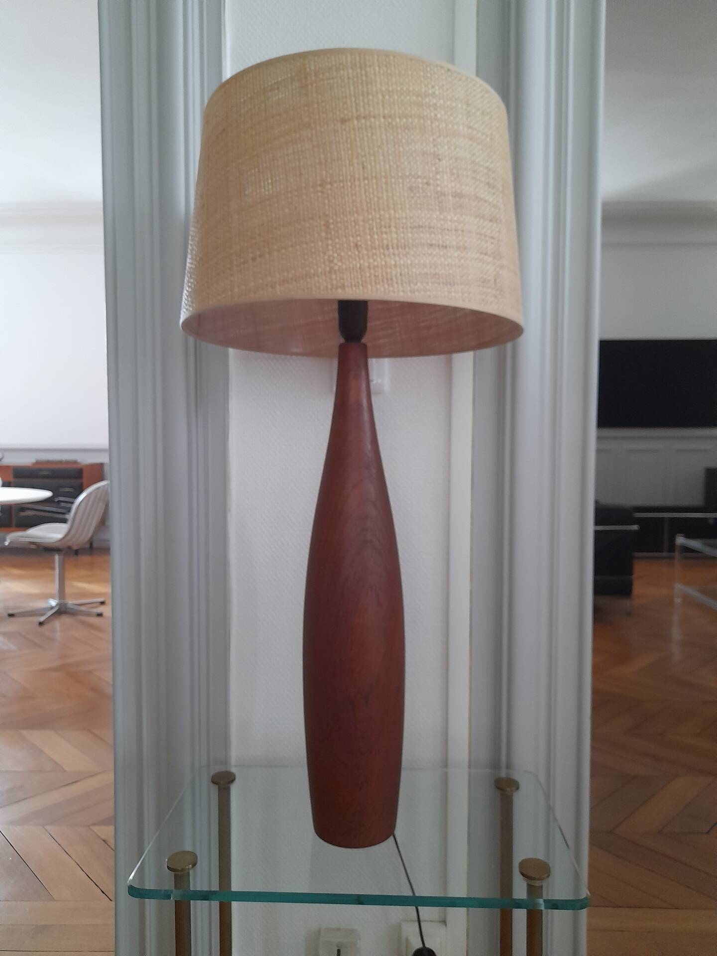 Grande lampe Danoise moderniste signée ESA vintage