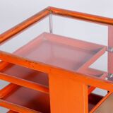 Restored Bauhaus Trolley by Mücke - Melder, Beech, Chrome, Czechia, 1920s
