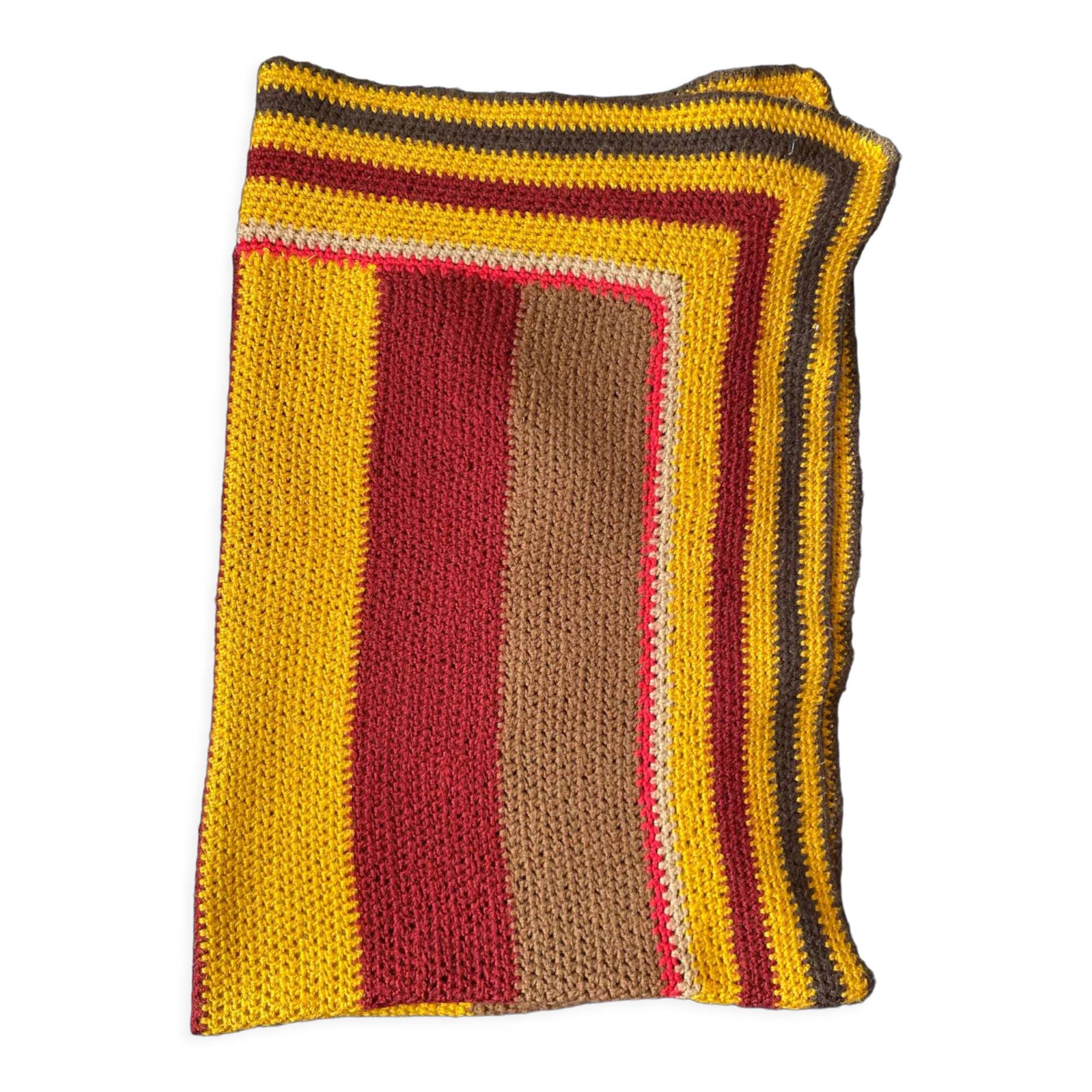 Wool patchwork plaid